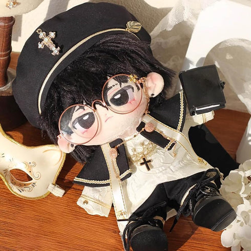 niannyyhouse 10cm 15cm 20cm 40cm Doll Clothes European Style Hat Shirt Pants Shawl Leather Shoes Stuffed Plush Toy Accessories (20cm)...