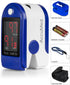 AccuMed CMS-50DL Fingertip Pulse Oximeter Blood Oxygen SpO2 Sports and Aviation Fingertip Monitor w/ Carrying case, Lanyard Silicon Case & Battery...