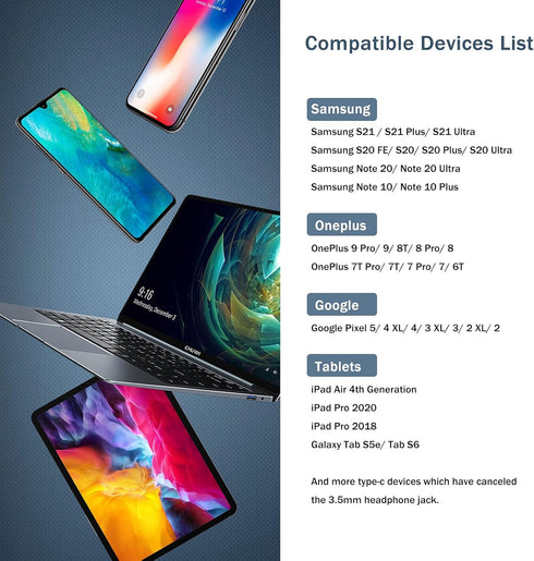 USB C Headphones, USB C Earbuds, USB Type C Earphone USB C Headphone Plug Noise Canceling in-Ear Headphones with Microphone for Samsung S24 Plus S...