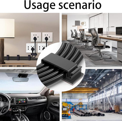 Cable Clips?50PCS Electrical Cord Management Adhesive Cable Wire Clip Wire Clips Wall?Used for Cars, Offices, and Homes Cable Clips Cord Organizer...