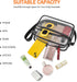 MAY TREE Clear Bag for Stadium Events Clear Messenger Bag Suitable for Concert Outfits and Sports Events...