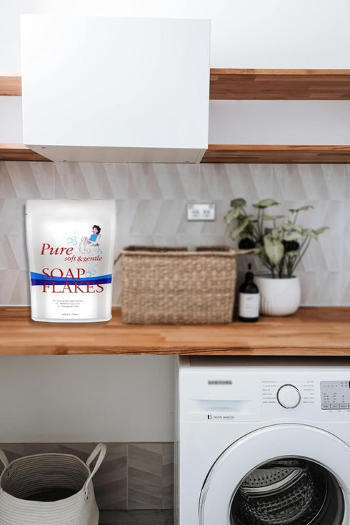 Playlearn Pure Laundry Soap Flakes - 15oz - Soft & Gentle Laundry Flakes - Resealable Bag...