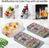Ice Cube Tray with Lid and Bin, ROTTAY Ice Trays for Freezer, Easy-release 48 Small Nugget Silicone Ice maker with Ice Bucket, Ice Cube Storage Co...