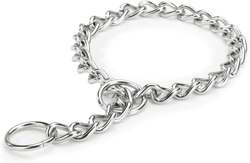 Stainless Steel P Chock Metal Chain Training Dog Pet Collars Necklace Walking Training Pet Supplies for Small Medium Large Dogs,45cm...