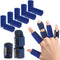 Finger Splint, Set of 2 Trigger Finger Brace with 10 Nylon Sleeves for Sport Injuries, Swelling Tendon Finger Stiffness and Sprained Knuckles (Blu...
