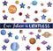 97 Pcs Space Classroom Bulletin Board Decorations Solar System Galaxy Classroom Decorations Cutouts Galaxy Our Future is Limitless with Large Star...