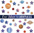 97 Pcs Space Classroom Bulletin Board Decorations Solar System Galaxy Classroom Decorations Cutouts Galaxy Our Future is Limitless with Large Star...