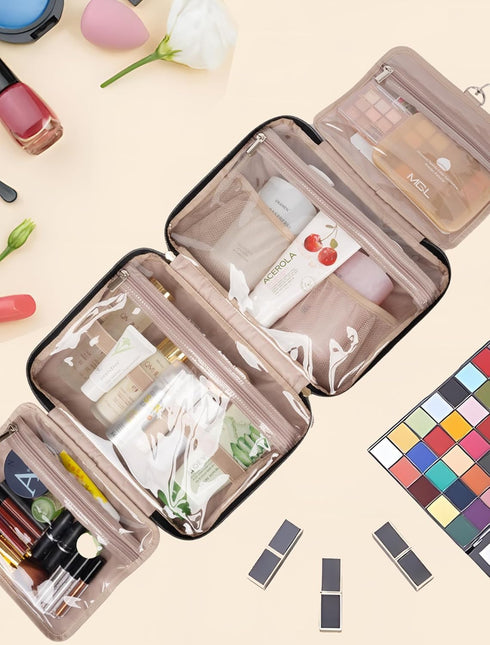 Travel Toiletry Bag for Women Large Capacity with Hook - Portable Cosmetic Case,Hanging Makeup Bag for Full Sized Toiletries?Travel Essentials for...