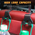 Car Seat Headrest Hook, 4 Pack Purse Hooks for Auto, 2 in 1 Durable Seat Back Hanger, Storage Organizer Phone Holder for Automotive Interior, Univ...