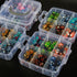 DND Dice Storage Box with Removable Dividers Polyhedral Dice Plastic Organizer Holding Up To 1200 Dices Craft Bead Compartment Container for Sewin...