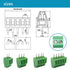 52PCS 2.54mm 0.1" Pitch PCB Mount Screw Terminal Block Connector, Minidodoca 2P 3P 4P 5P Terminals 150V 6A for 26-18AWG Cable?Equipped with Specia...