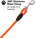 Downtown Pet Supply - Heavy-Duty Corded Dog Leash - Corded Climbing Rope Dog Leash - Recall & Obedience Dog Training Tools - Strong Dog Leash - 30...