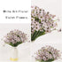 Artificial Outdoor Flowers,8 Bundles UV Resistant Fake Flowers,Artificial Violet Flowers Plastic Faux Flowers Greenery Plants for Outdoor Garden P...