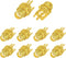 Superbat SMA Connectors SMA Female PCB Edge Mount Connector Solder RF Coaxial Adapter SMA Female Bulkhead Connector for 0.062 inch End Launch 10pc...