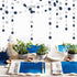 Navy Blue White Silver Paper Garland,52Ft Gender Reveal Hanging Decoration Streamer Banner,Graduation Engagement Christmas Wedding Birthday Party ...