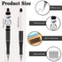 Crtiin 50 Pcs Plastic Beadable Pen Bead Pen Bulk Shaft Ink Ballpoint Pens DIY Pens for DIY Making Gift Office Supplies (Black)...