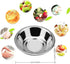 Stainless Steel Mixing Bowl, Flat Bottom Wide Flat for Larger Capacity, Home, Refrigerator, and Kitchen Food Storage Organizers Ecofriendly, Reusa...