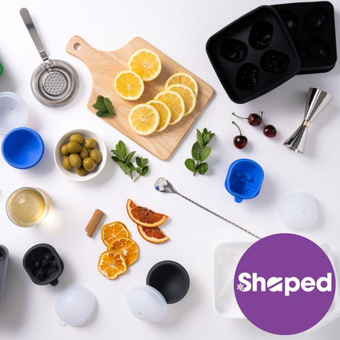 ShapedIceMolds 3D Large Skull Ice Cube Mold Tray, Round Whiskey Ice Mold with Lid for Whiskey Drinkers, Bartenders, Gift Exchanges, Home Bar Enthu...