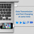 DV USB Sync and Charging Data Cable Compatible with iPhone 4/4s, 3G/3GS, iPad 1/2/3, 30-Pin Cables Charger Lead - 1M White...