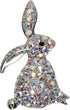 Faship Gorgeous Rhinestone Crystal Bunny Rabbit Pin Brooch for Easter...
