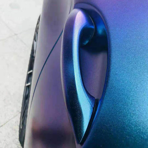 VINYL FROG Chameleon Vinyl Wrap Matte Metallic Vehicle Film Purple to Blue Stretchable Air Release DIY Decals 12"x60"...
