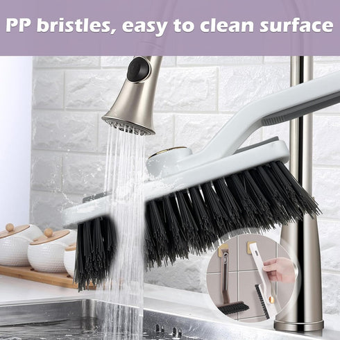 Multi-Function Rotating Crevice Cleaning Brush, Hard Bristle Crevice Cleaning Brush,Glass Cleaning Brush No Dead Household Corners Crevice Cleanin...