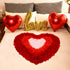 Valentines Day Red Wedding Decorations Artificial Petals Heart Shaped Love Foil Balloons Silk Rose Petals Romantic Design for Wedding Engagement A...