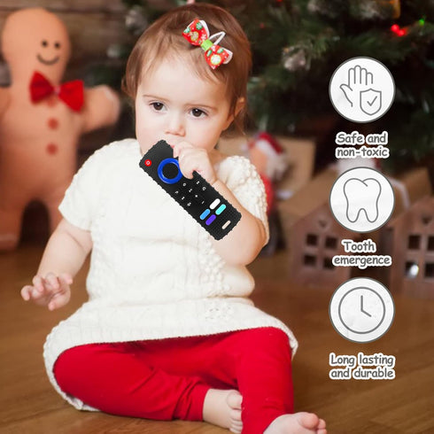 Baby Teething Toys,Reomte Teether Toys, Silicone Chew Toy for Babies 18+ Months, Remote Control Shape Teething Toys, Early Educational Toy BPA Fre...