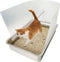 3 Pcs Connectable Cat Litter Box Pee Shields High Side Easy Cleaning Anti-Splashing Litter Pan Shield - Litter Box Not Included Medium...