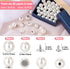 60 Sets Pearl Brooch Buttons, No Sew Buttons, 10mm/12mm Pearls Rivets Studs Buttons, Pearls Screw Studs Buttons for Shirt Coat Dress, for Women Gi...