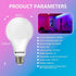 Bestview RGB LED Light Bulb, Color Changing Light Bulbs with Remote Control, RGBW Warm White 5W E27 Screw Base,Mood Flood E26 Light Bulb-16 Color ...