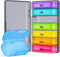 ZIKEE 7 Packs Extra Large Pill Organizer, Portable Pill Box 7 Day for Pocket, Purse, Weekly Pill Case with Dual-Protection Design, Pill Container ...