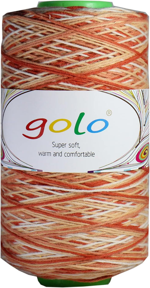 golo Crochet Yarn Cotton 6/4 Cotton Cone Yarn (Windmill Candy)......