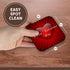 3dRose cst_164639_2 Red Heart Happy Valentines Day-Soft Coasters, Set of 8...
