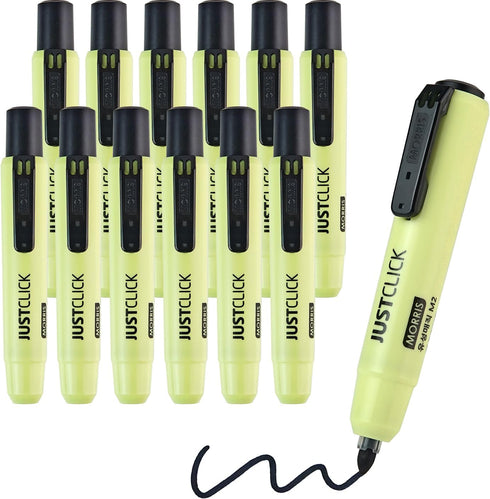 carrotez Retractable Permanent Markers, Thick Barrel, Low Odor, Bold Writing, Bullet Tip, 12 Count, Black...