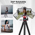Flexible Phone Tripod for GoPro, Mini Camera Stand with Remote, 1/4'' Screw with Phone Holder&Cold Shoe, Tripod Holder for iPhone Samsung Canon Ni...