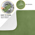 Olive Green Solid Color Dish Drying Mat Absorbent Reversible Dish Draining Mat for Kitchen Countertops Sinks, 16 x 18 Inch...