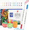 TBC The Best Crafts Acrylic Paint Pen -12 Color waterproof, non-toxic, odorless, suitable for paper, pottery, stones, backpacks, glass, eggs, fabr...