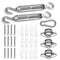 SUNNY GUARD Sun Shade Sail 316 Stainless Steel Hardware Kit 6 Inch for Triangle Shade Sail Installation for Backyard Yard Deck Patio Garden...