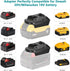 KUNLUN DM18M Battery Adapter for Makita 18V Tools Convert for Dewalt 20V Battery & Milwaukee M18 18V Battery to Makita 18V Battery BL1830 BL1840 B...