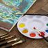 Falling in Art 9 PCS Flat Brushes Set, Professional Nylon Paint Brushes, Long Handle Artist Brush for Watercolor, Acrylic, and Oil Painting...