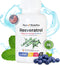 Resveratrol Supplement with Antioxidants, Anti Aging, Heart & Immune Health 600mg per Serving, 60 Capsules, Japanese Knotweed, Gluten & Soy Free...