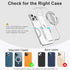 EWA The New MagOne (Upgrade) Compatible with MagSafe Phone Grip Stand with Silicone Finger Strap, Removable Magnetic Ring Holder Kickstand Loop, O...