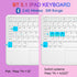 Bluetooth Keyboard, Slim 7 Colors Backlit Wireless Bluetooth Keyboard with Touchpad Built in Rechargeable Battery for iOS Android Windows Tablets ...