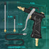 Industrial Air Blow Gun with Brass Adjustable Air Flow Nozzle, Steel Air Flow Extension, and Blow Hose, Pneumatic Air Compressor Accessories Tool ...