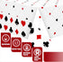Breling 3 Pcs Casino Poker Themed Party Decorations Disposable Poker Tablecloth Las Vegas Theme Table Cover Casino Table Runner for Las Vegas Play...
