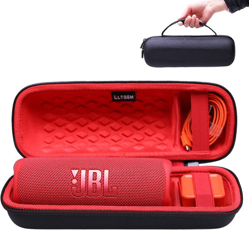 LTGEM EVA Hard Carrying Case for JBL FLIP 6 FLIP 5 Waterproof Portable Bluetooth Speaker - Red...