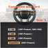 GIANT PANDA Car Steering Wheel Cover for Ford - F150 F250 F350 Expedition, (15.5-16 inches - Black+Gray Line)...