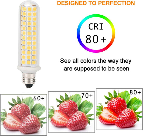 E11 LED Dimmable Light Bulb 9W, 100W Equivalent Halogen Replacement Bulbs, Warm White 3000K, E11 Mini Candelabra Base Corn Bulbs JD T3 T4 120V for...