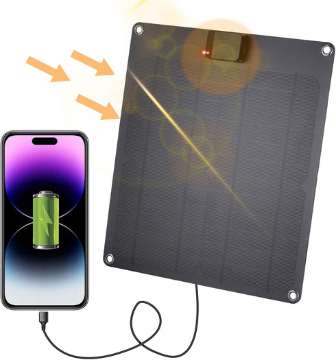 Lixada15W Solar Charger Panel with MPPT Trickle Maintiner Cntroller,12V Portable Waterproof Flexible Monocrystalline USB Solar Charging Panel Char...